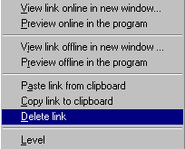 Offline Downloader site structure tools screenshot